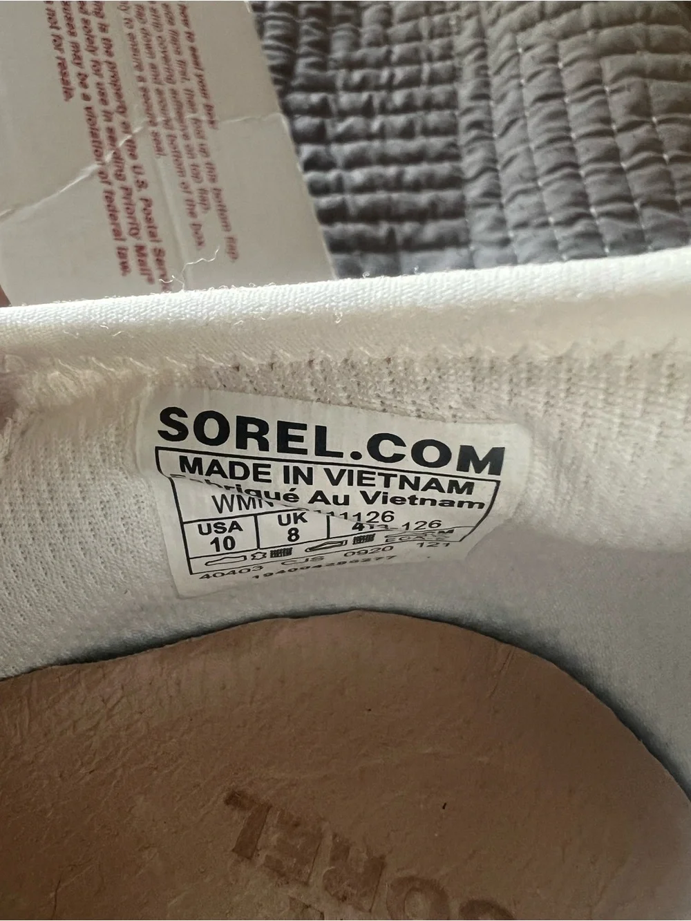 Sorel Kinetic Impact Lace Women White Sea Salt Yellow Size 10 Athletic Sneaker